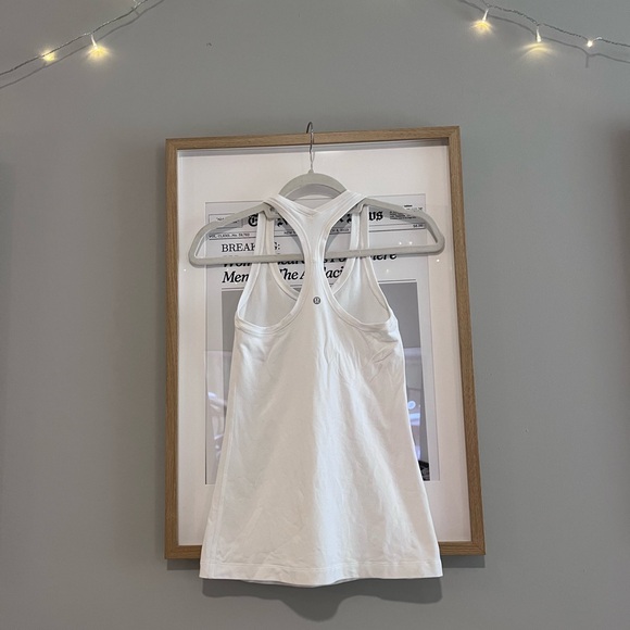 Lululemon White Tennis Tank-Top (Stretch Fabric): White - Size 4 - Picture 5 of 5